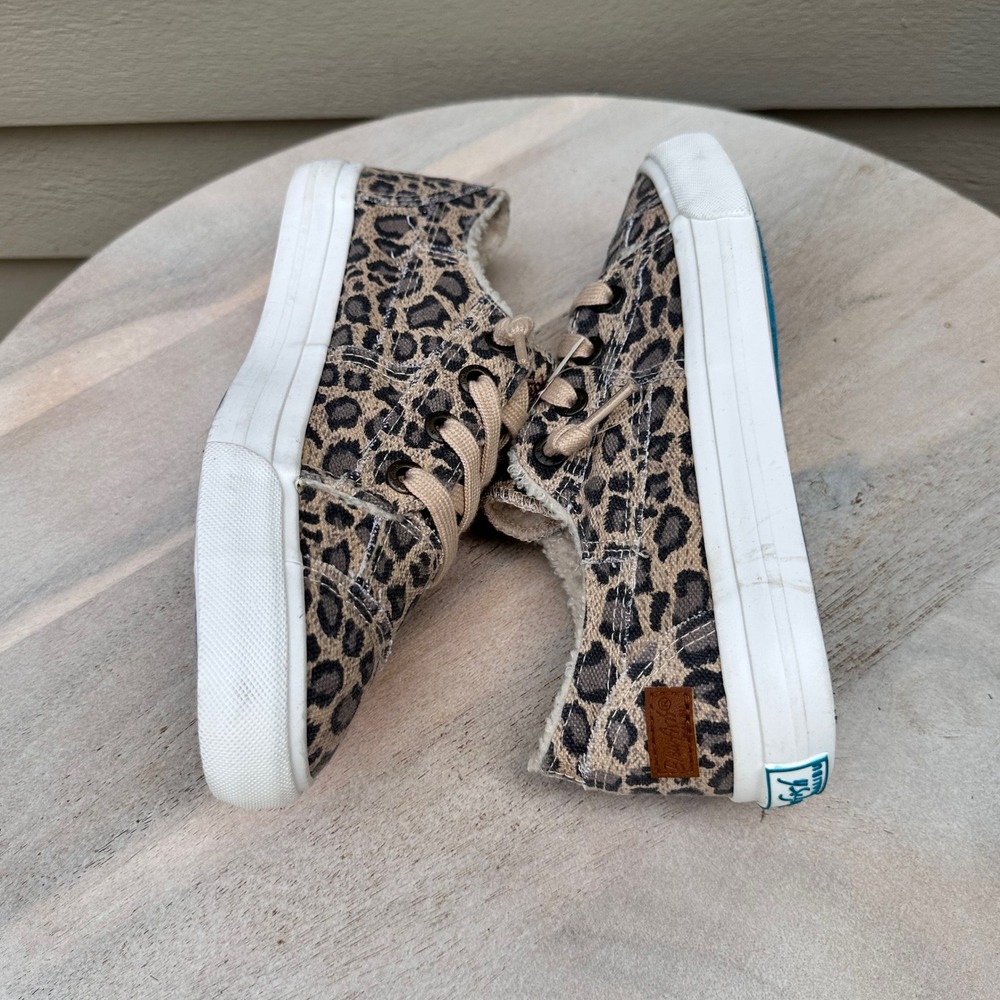 Blowfish Malibu Womens Leopard Print Faux Fur Lined Slip On Sneakers 8.5 ZS001 - Picture 11 of 12
